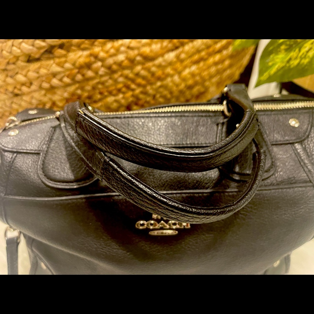 Black Leather Coach Purse